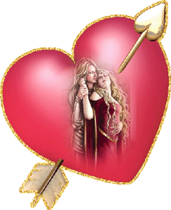 Gif animé coeur percé